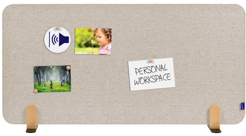 LEGAMASTER Tischtrennwand 120x60cm 7-209834 ELEMENTS, beige, Standfuss