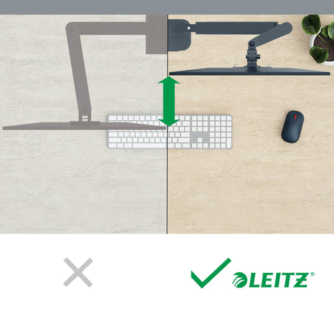 LEITZ Monitorarm ERGO 6489-00-89 grau, single