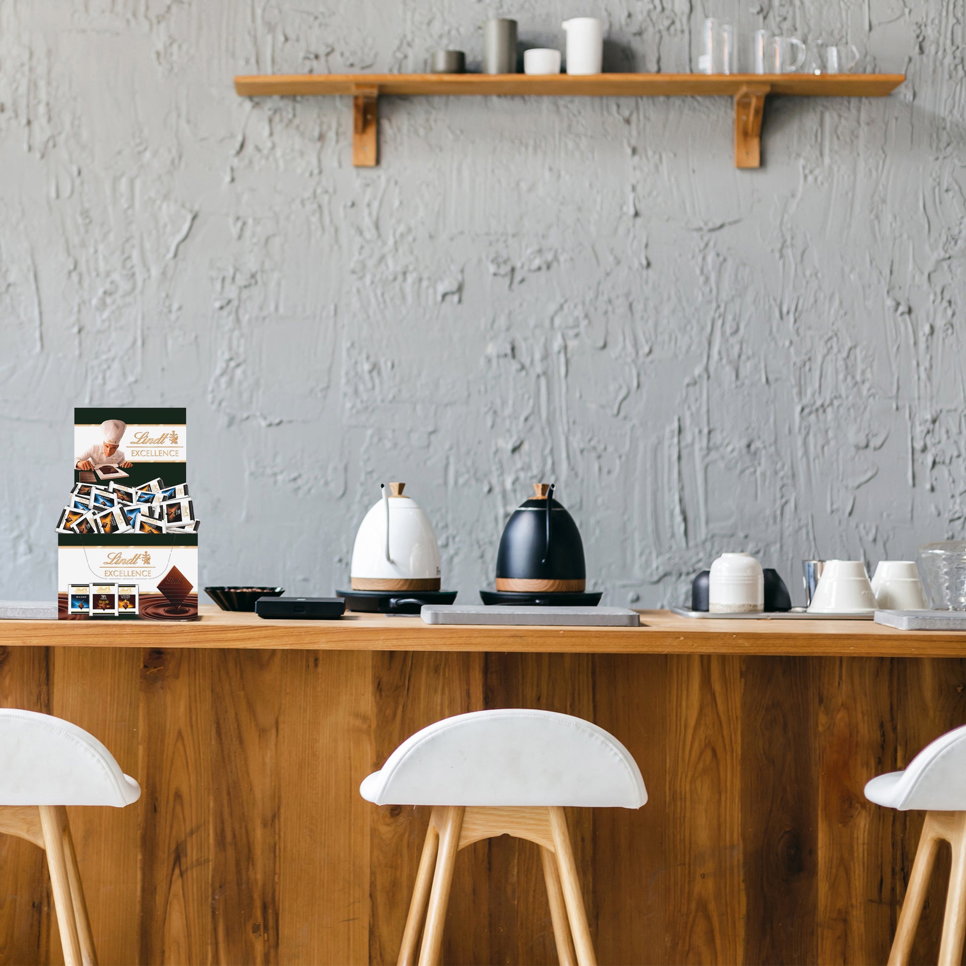 LINDT Excellence Mini Dunkel assort 472751 Thekensteller 1000g