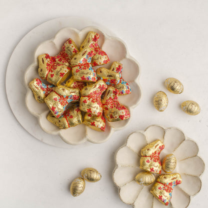 LINDT Goldhase Milch 668028 Flower Edition 5x10g