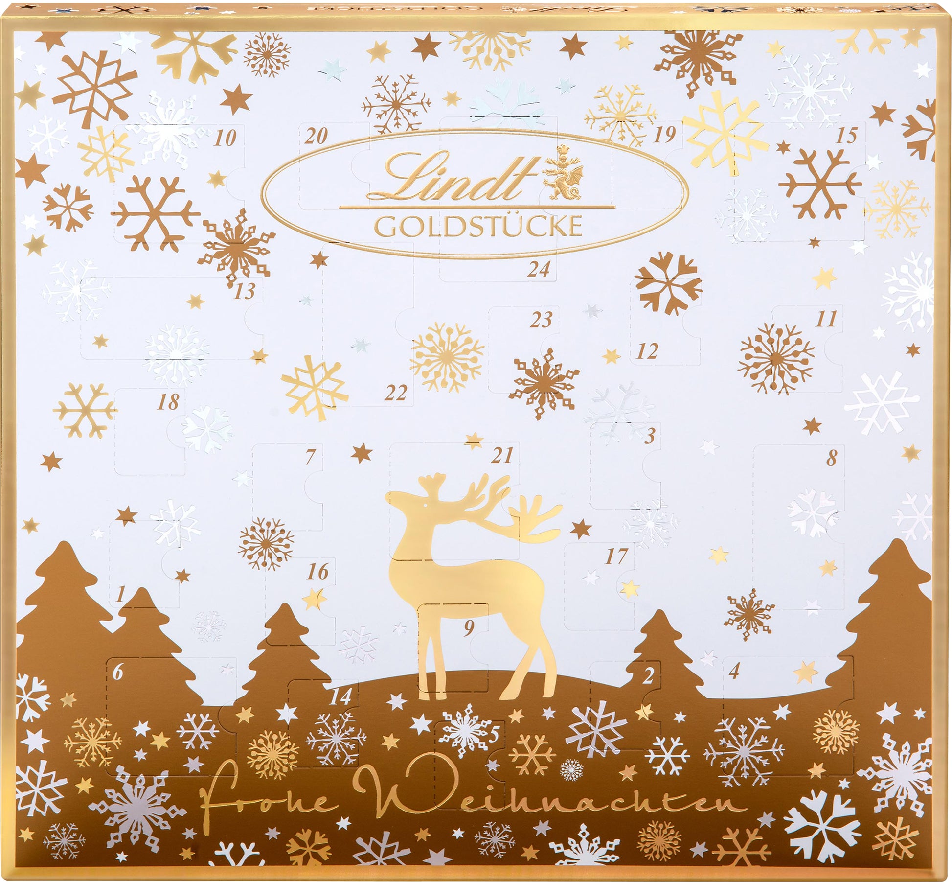 LINDT Adventskalender 676526 Goldstücke 156g