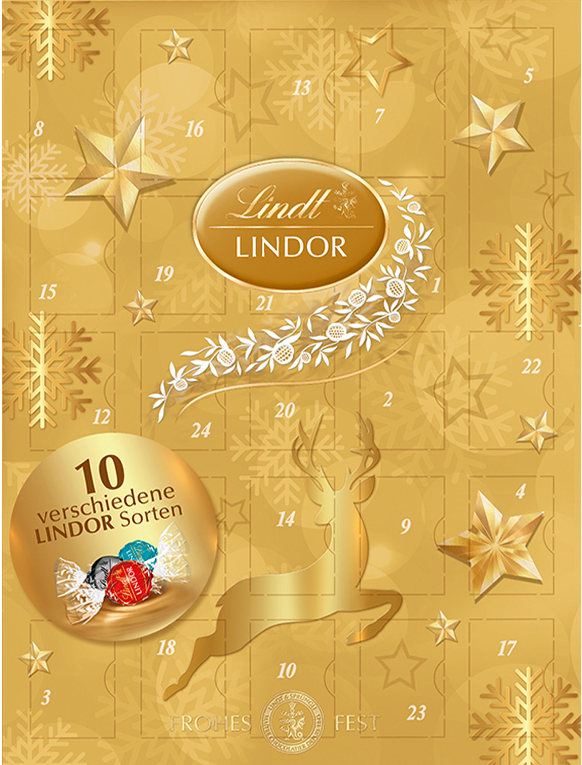 LINDT Adventskalender 676682 Lindor Assortiert 290g