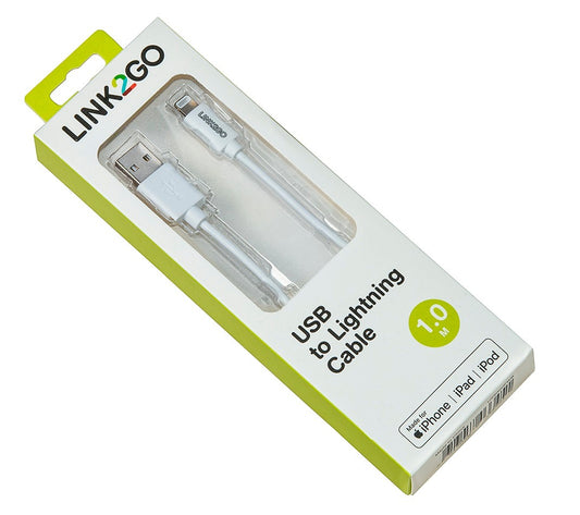 LINK2GO USB-A to Lightining Cable 1m SY1000FWB MFI