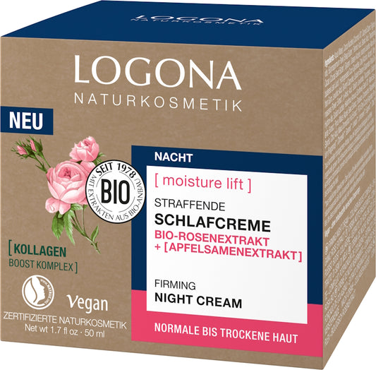 LOGONA Schlafcreme Straff. Feuchtigkeit