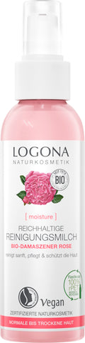 LOGONA Rose Reinigungsmilch reichhaltig