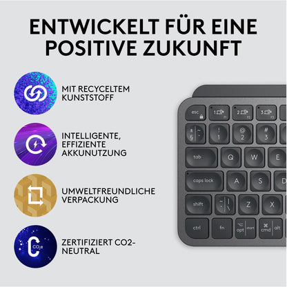 LOGITECH Tastatur MX Keys Mini 920-010485 Graphite CH-Layout