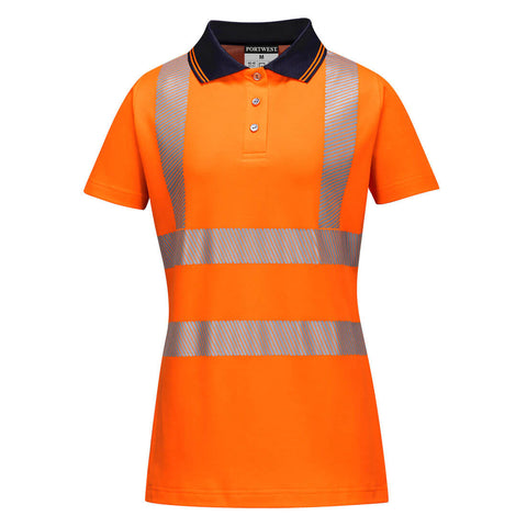 Portwest LW72 Poloshirt – Orange/Schwarz – bequem & funktional