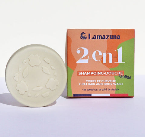 LAMAZUNA Festes Shamp-Dusch 2in1 Orange