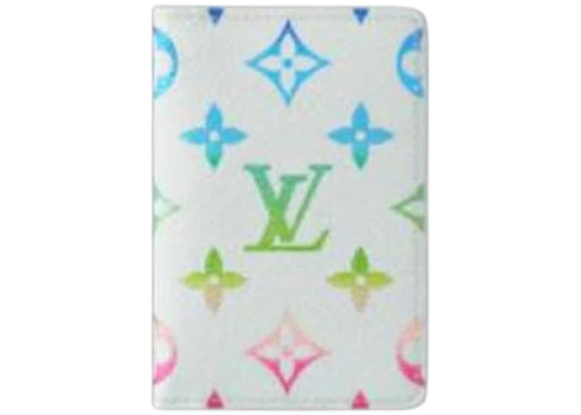 Louis Vuitton Pocket Organizer Monogram Iridescent Gradient Grey
