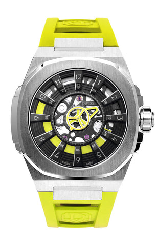 DWISS - M3S Yellow Rubber Watch - Swiss Precision 🚀