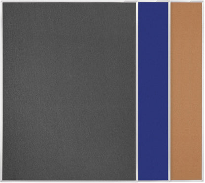 MAGNETOPLAN Pinnboard 1500x1200mm 11008B01 grau, Filz