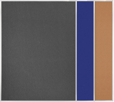 MAGNETOPLAN Pinnboard 1500x1200mm 11008B01 grau, Filz