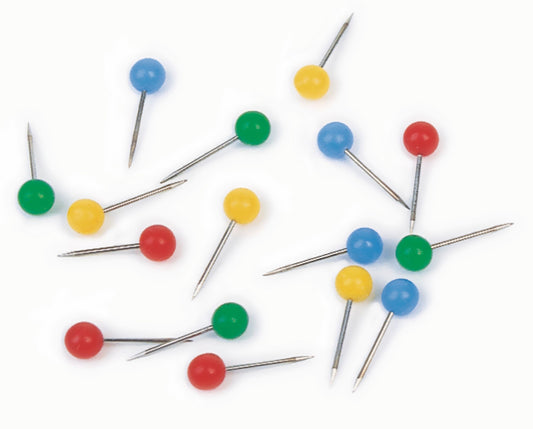 MAGNETOPLAN Pinwand-Nadeln 111165006 rot, 6x19mm 100 Stück