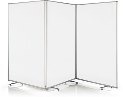 MAGNETOPLAN Raumteiler Mobil Large 1112051 transp., 3-teilig 3610x1800mm