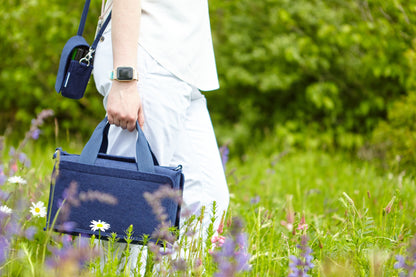 MAGNETOPLAN Moderatorentasche ecoAware 11123 blau, Filz, inkl. Zubehör