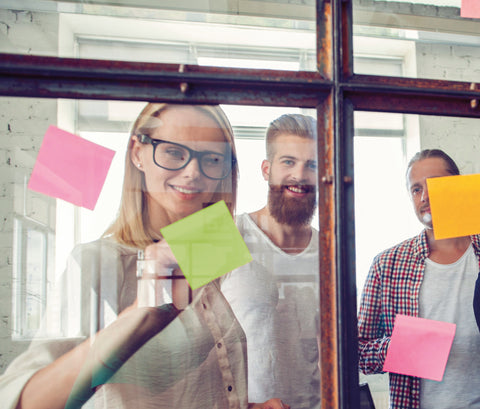 MAGNETOPLAN Static Notes 100x100mm 11250110 ass. 250 Stück