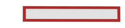 MAGNETOPLAN Magnetrahmen magnetofix 1131706 rot, Topsign 232x52mm 5 Stk.