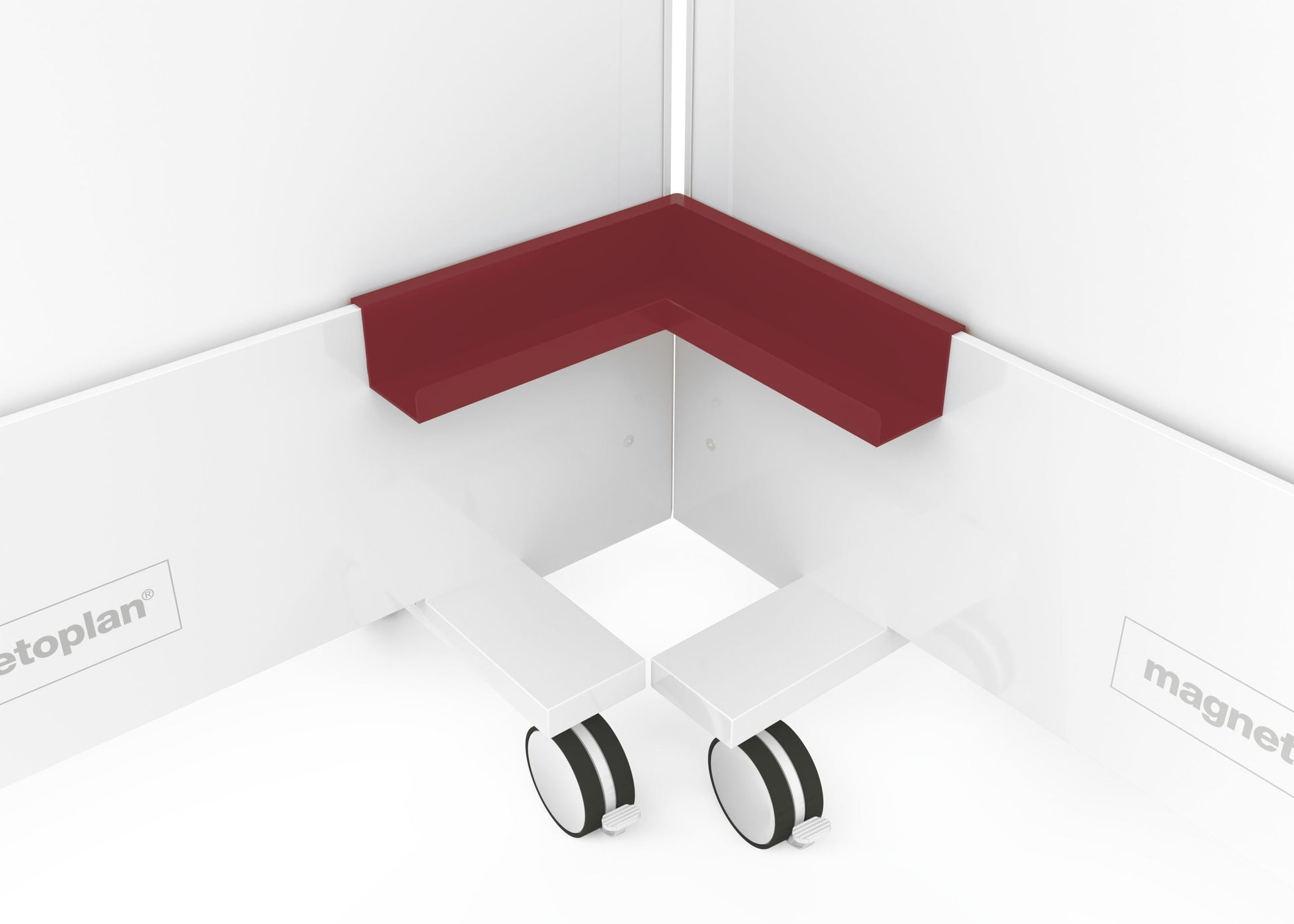 MAGNETOPLAN Eckablageschale Infinity Wall 114663003 rubinrot
