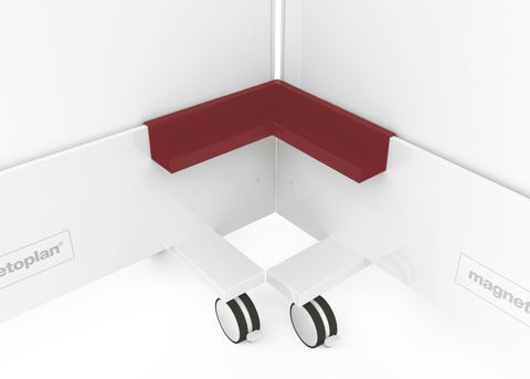 MAGNETOPLAN Eckablageschale Infinity Wall 114663003 rubinrot