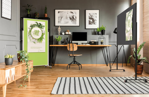 MAGNETOPLAN Design-Moderatorentafel VP 1181201 grau, Filz 1000x1800mm