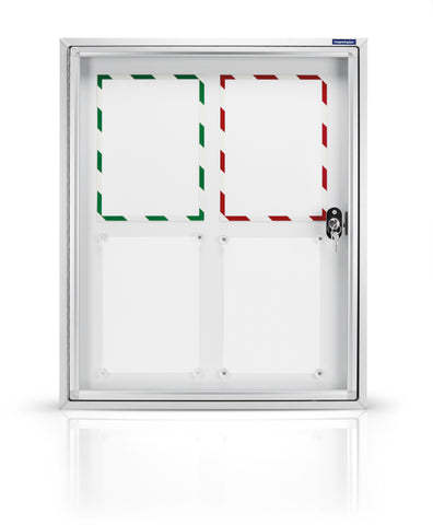 MAGNETOPLAN Schaukasten CC 650x780x65mm 1214000 Outdoor, magnetisch 4x A4