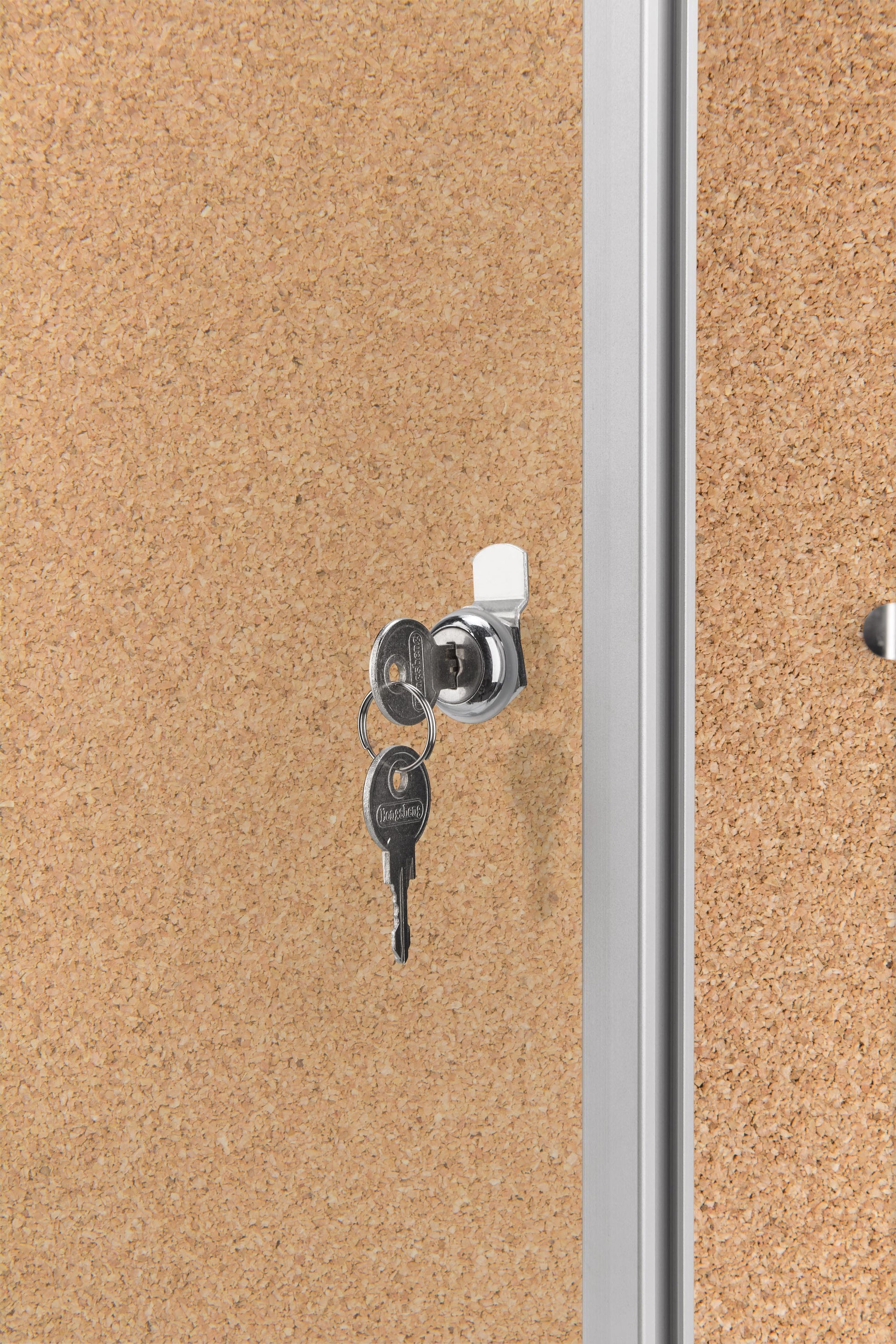 MAGNETOPLAN Schaukasten SP 610x730x40mm 1215024 Indoor, Kork 4xA4