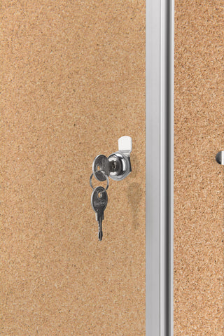 MAGNETOPLAN Schaukasten SP 610x730x40mm 1215024 Indoor, Kork 4xA4