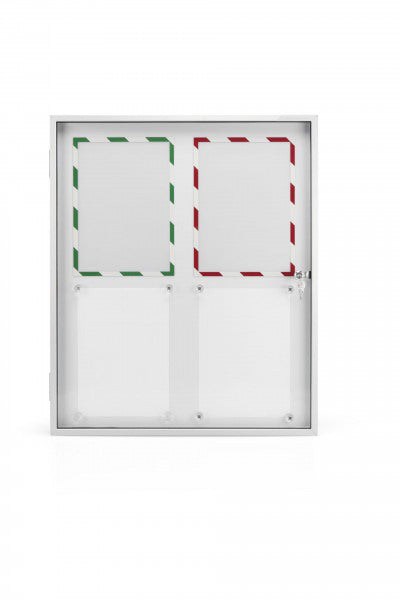 MAGNETOPLAN Schaukasten SP 1120x1085x40mm 1215300 Indoor, magnetisch 12x A4