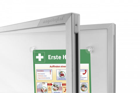 MAGNETOPLAN Schaukasten SP 1120x1085x40mm 1215300 Indoor, magnetisch 12x A4