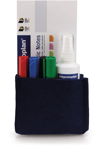 MAGNETOPLAN Stiftehalter magnetoTray M 1227714 blau, Filz recyceled