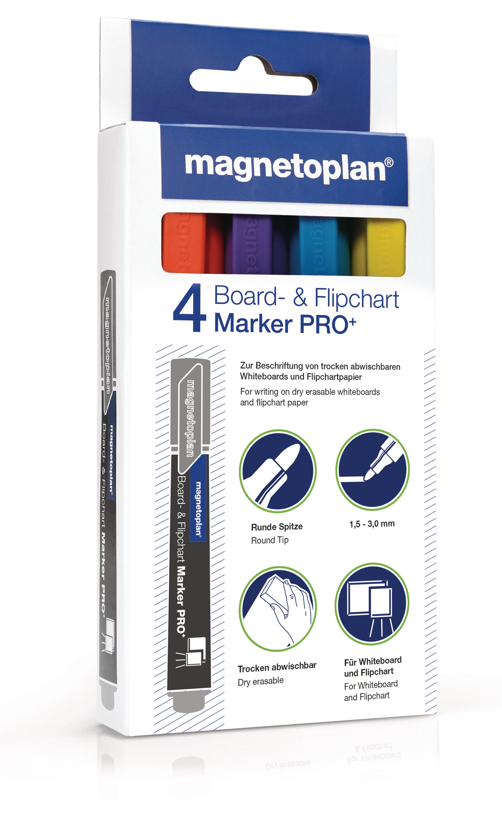 MAGNETOPLAN Kombimarker Pro+ 1228110 ass. 4 Stk.