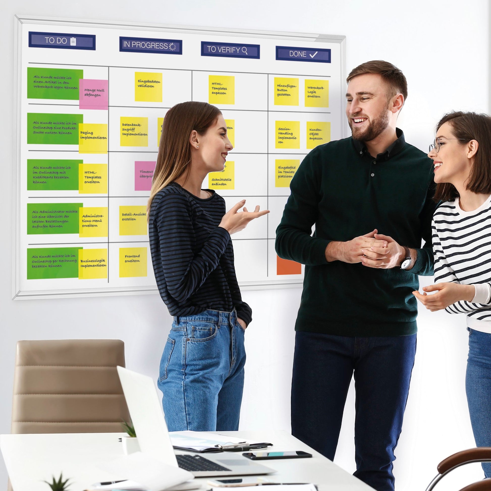 MAGNETOPLAN SCRUM Board 1200x900mm 1240498 Standard inkl. Zubehör