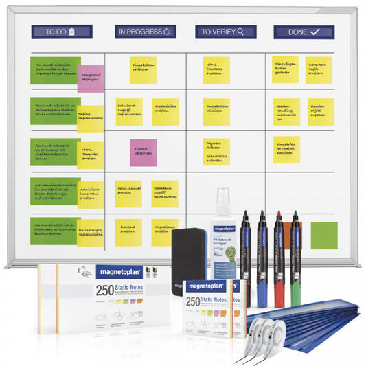 MAGNETOPLAN SCRUM Board 1800x1200mm 1240698 XL inkl. Zubehör