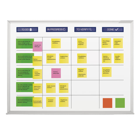 MAGNETOPLAN SCRUM Board 1800x1200mm 1240698 XL inkl. Zubehör