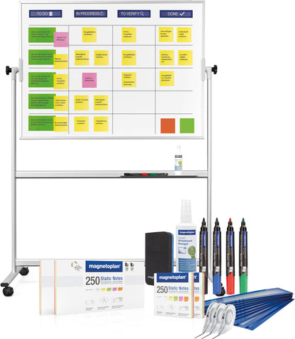 MAGNETOPLAN SCRUM Board 1800x1200mm 1240699 XL mobil inkl. Zubehör