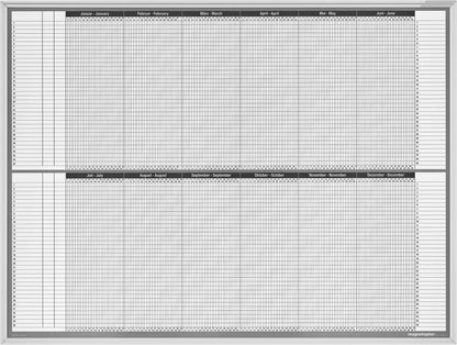 MAGNETOPLAN Personal und Projektplaner 1241212S 12 Monate, 35 Pos. 1215x915mm
