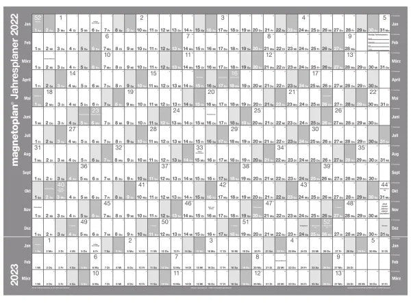 MAGNETOPLAN Datumslot 600mm 1246060 Acryl, für Planer