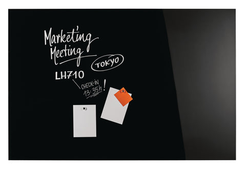 MAGNETOPLAN Design-Glasboard 2000x1000mm 13409012 schwarz, magnetisch