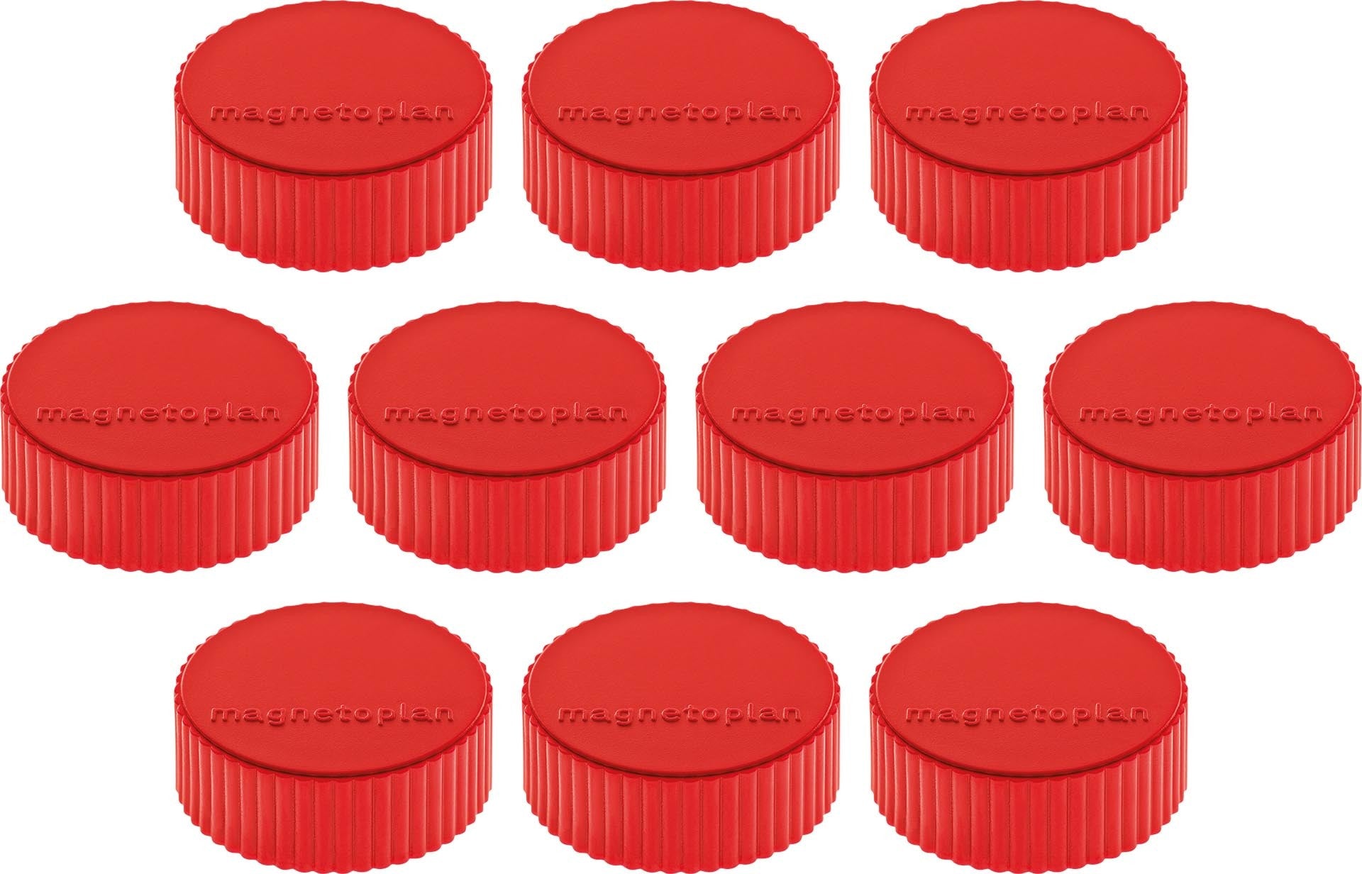 MAGNETOPLAN Magnet Discofix Magnum 1660006 rot, ca. 2 kg 10 Stk.