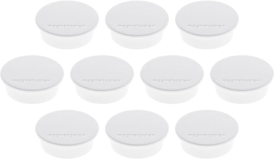 MAGNETOPLAN Magnet Discofix Color 40mm 1662000 weiss, ca. 2.2 kg 10 Stk.