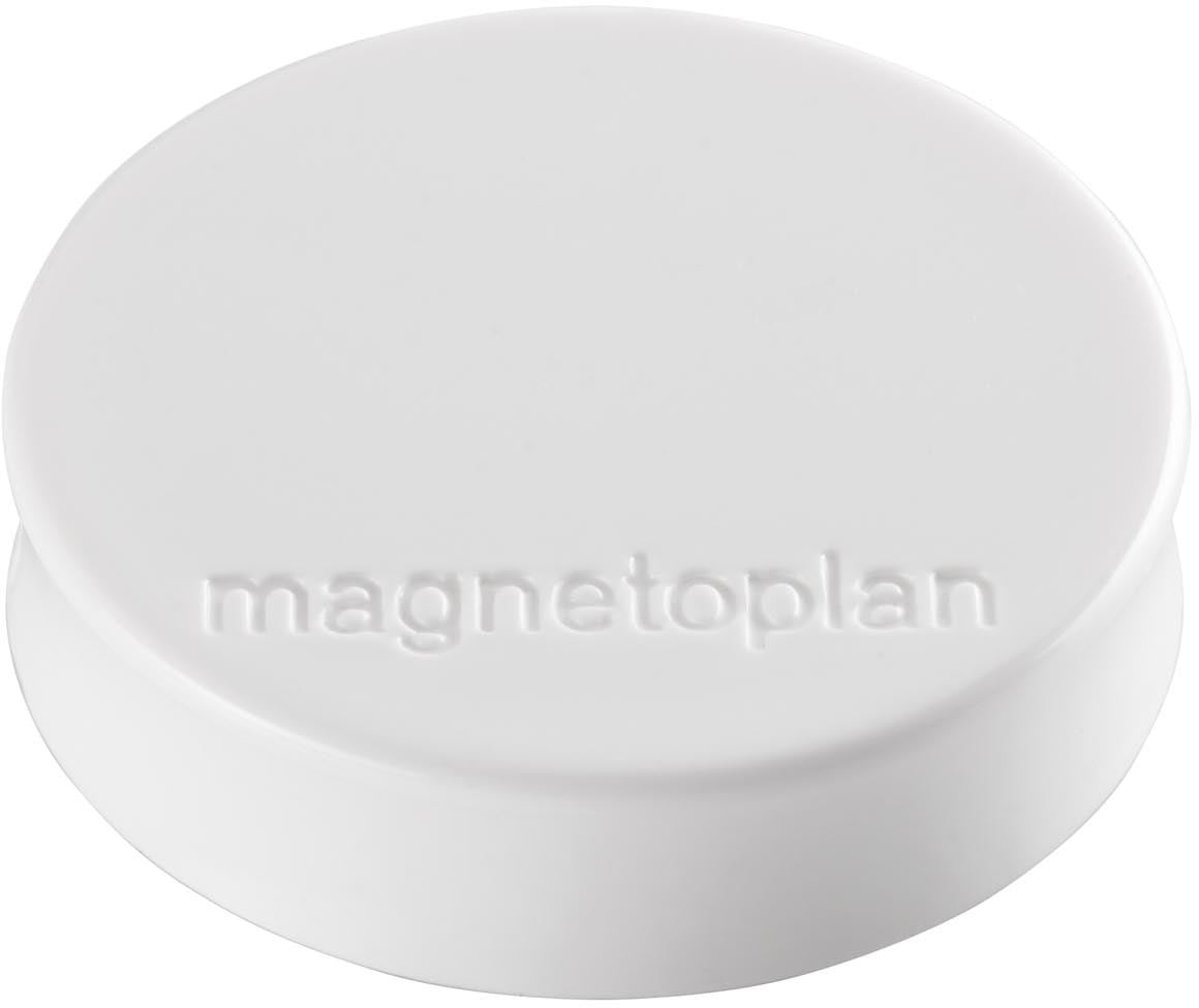 MAGNETOPLAN Magnet Ergo Medium 10 Stk. 1664000 weiss 30mm