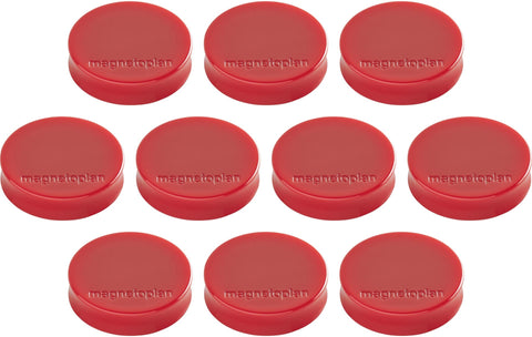 MAGNETOPLAN Magnet Ergo Medium 10 Stk. 1664006 rot 30mm