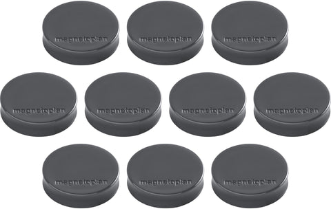 MAGNETOPLAN Magnet Ergo Medium 10 Stk. 16640101 felsgrau 30mm