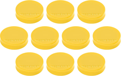 MAGNETOPLAN Magnet Ergo Medium 10 Stk. 16640102 goldgelb 30mm
