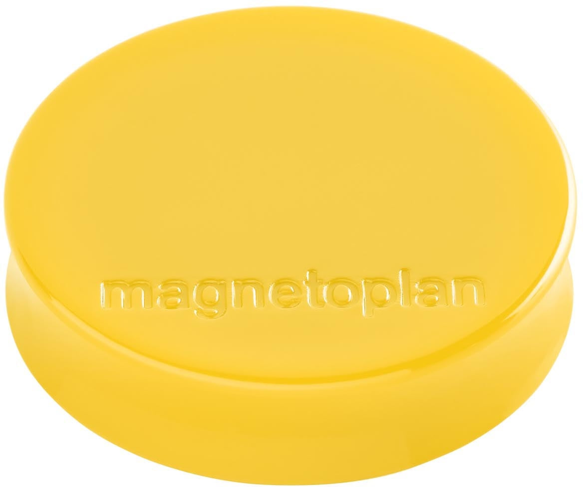 MAGNETOPLAN Magnet Ergo Medium 10 Stk. 16640102 goldgelb 30mm
