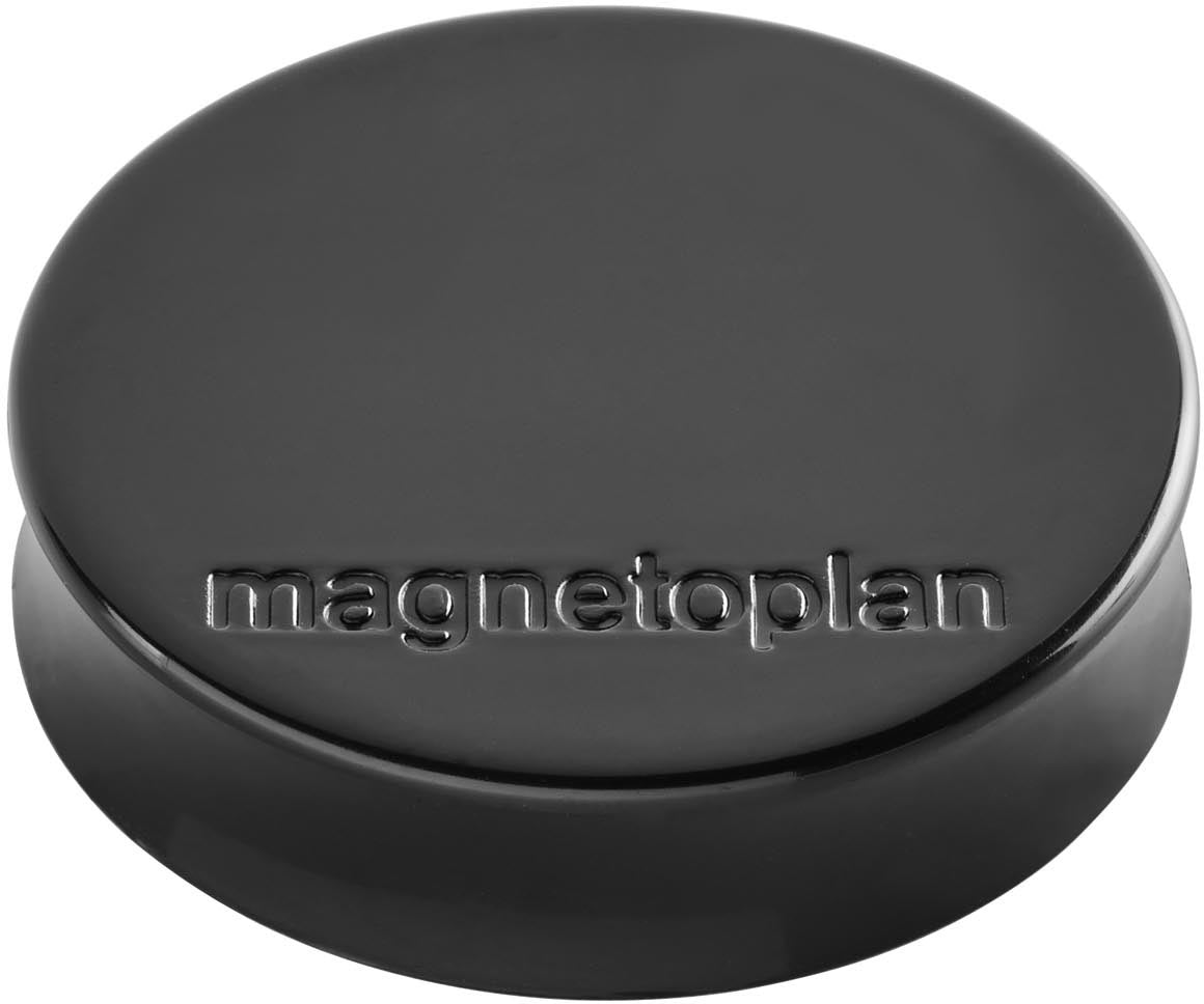 MAGNETOPLAN Magnet Ergo Medium 10 Stk. 1664012 schwarz 30mm