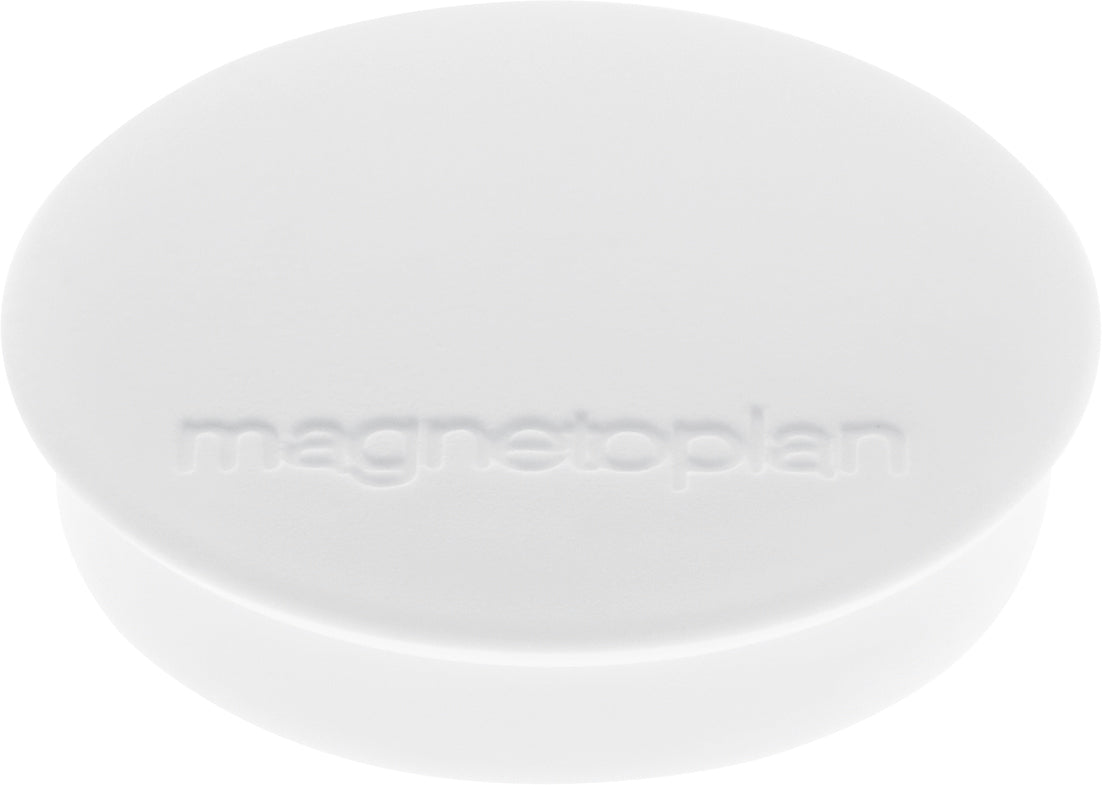 MAGNETOPLAN Magnet Discofix Standard 30mm 1664200 weiss, ca. 0.7 kg 10 Stk.