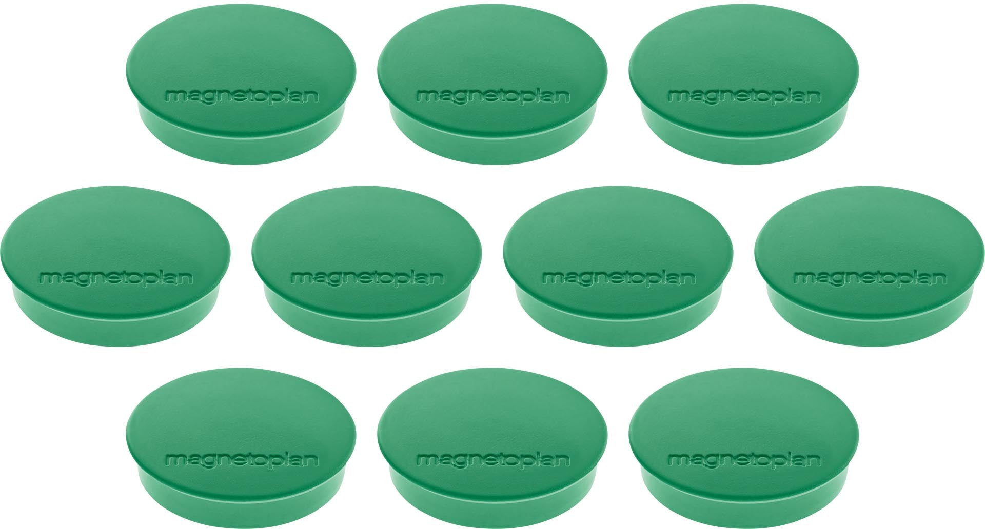 MAGNETOPLAN Magnet Discofix Standard 30mm 1664205 grün, ca. 0.7 kg 10 Stk.