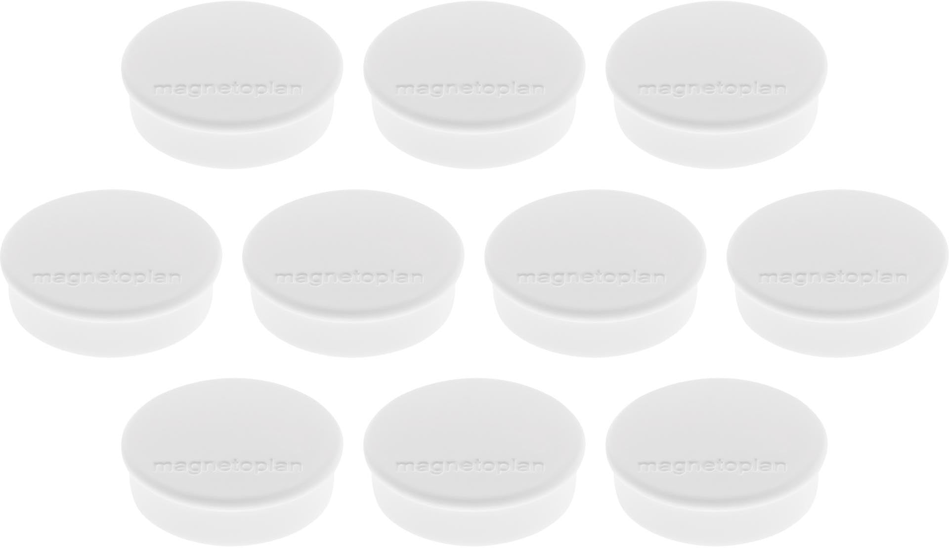 MAGNETOPLAN Magnet Discofix Hobby 24mm 1664500 weiss, ca. 0.3 kg 10 Stk.