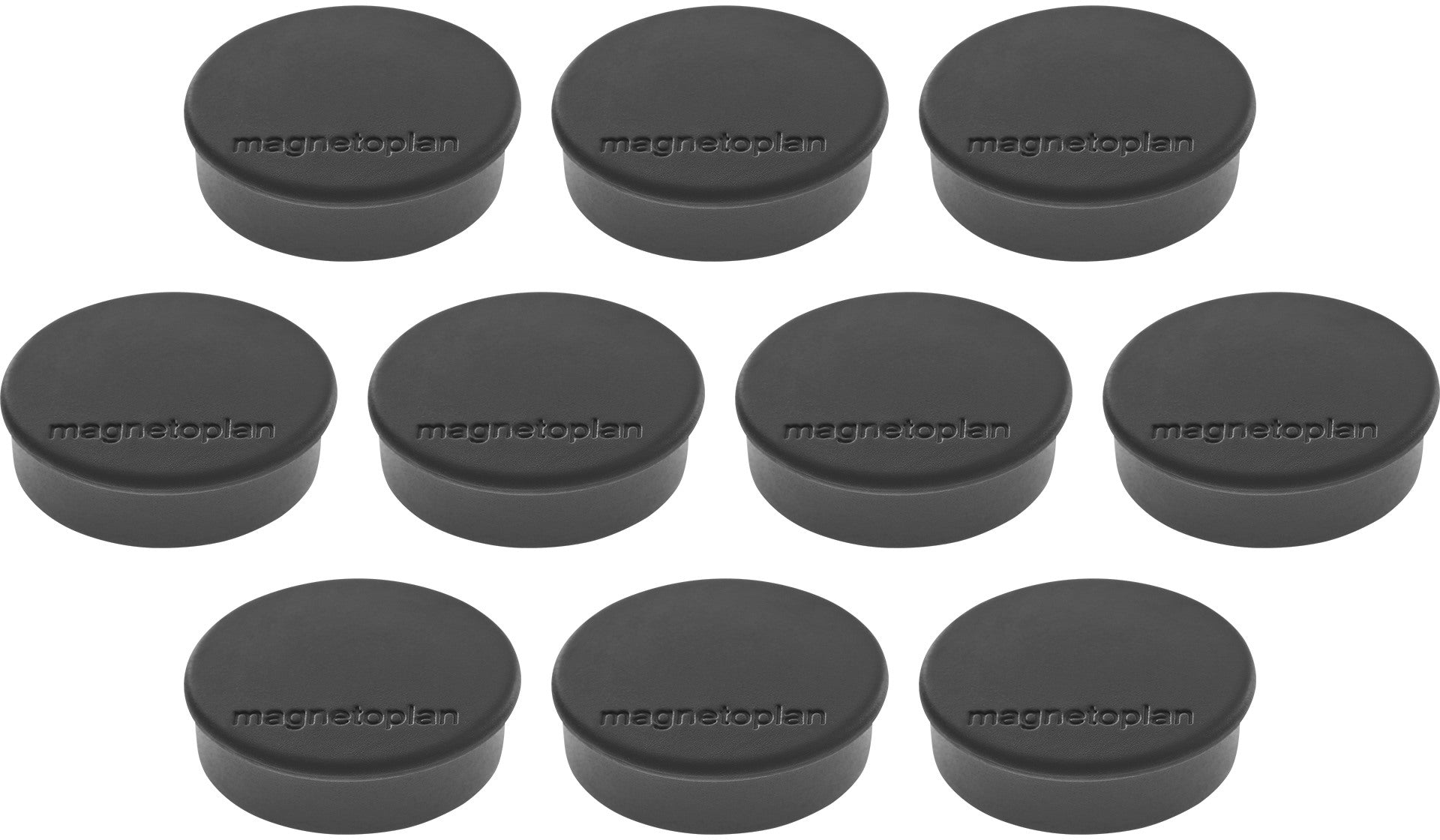 MAGNETOPLAN Magnet Discofix Hobby 24mm 1664512 schwarz, ca. 0.3 kg 10 Stk.